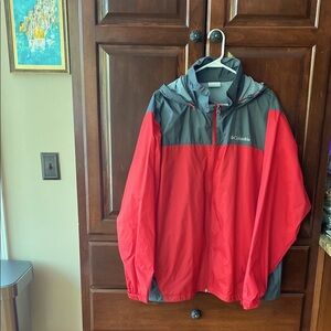 Columbia Men's Red and Gray Jacket